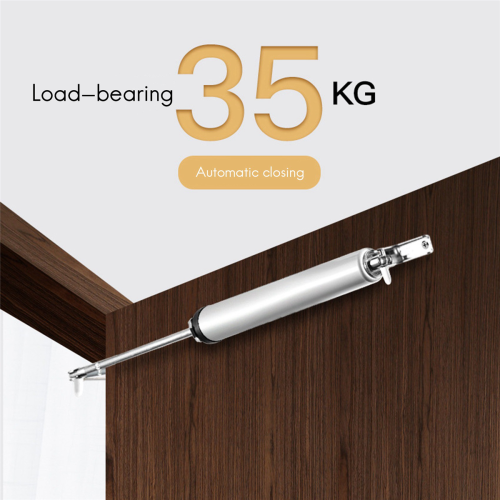 Simple Door Closer Silent Pneumatic Hydraulic Buffer Automatic silver 1