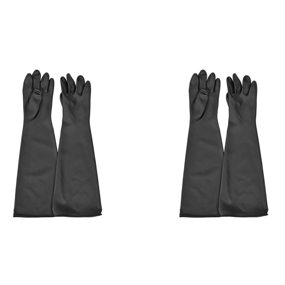 Blast Rubber Gloves For Sandblasting Sandblaster Sand 60Cm Black 4712751235384