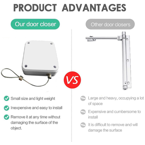 Punch-Free Automatic Sensor Door Closer Automatically Close 2