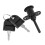 Zinc Alloy Drawer Cupboard Locker Cam Lock with Keys, Black 6