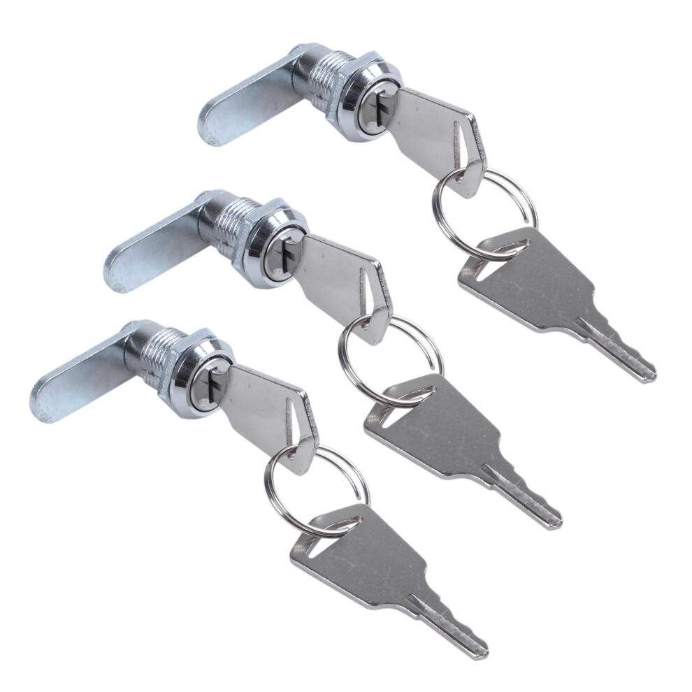 Cam Lock Desk Drawer Lock 16MM + 2 Keys-image-OPC-PJ92VQW-NEW