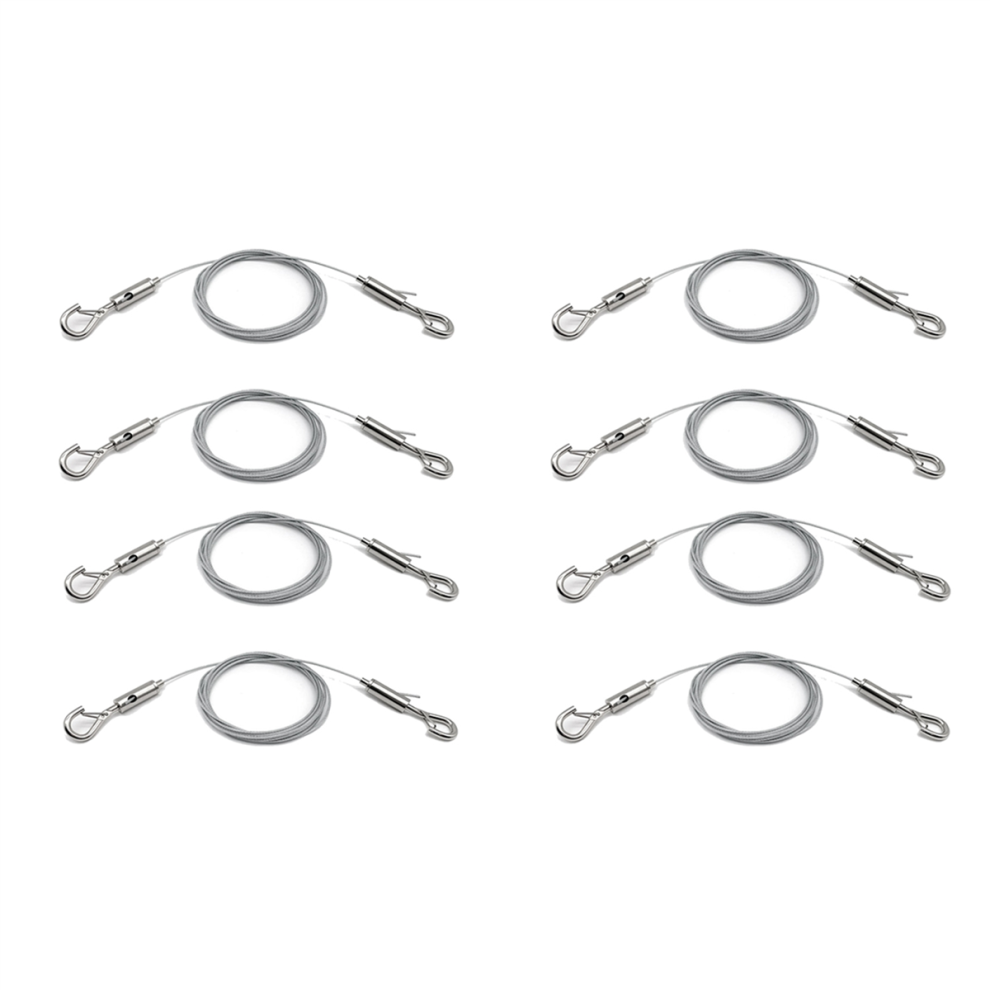 4 Pack Adjustable Wire Supports 50 Lbs Hanging, 2M X 1.5Mm Rope 4712751231447