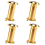 200 Degree Retractable 36-58mm Security Door Peephole + Cover, Gold 1