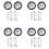 M6 50MmX12Mm Luggage Suitcase Replacement Wheels 2