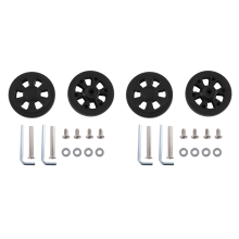 60mm x 12mm Luggage Wheels Replacement Wear PU Wheels Black