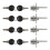 4X Zinc Alloy Drawer Cupboard Locker Cam Lock with Keys, Silver 1
