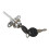 4X Zinc Alloy Drawer Cupboard Locker Cam Lock with Keys, Silver 3