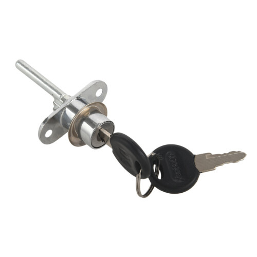 4X Zinc Alloy Drawer Cupboard Locker Cam Lock with Keys, Silver 2