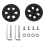 60mm x 12mm Luggage Wheels Replacement Wear PU Wheels Black 2
