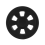 60mm x 12mm Luggage Wheels Replacement Wear PU Wheels Black 5