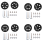 5 tangenter anpassad knappsats makroprogrammerbar Bluetooth-tangentbord vit 1