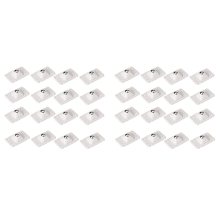 16 Pcs Self Adhesive Wheels 4.5 x 2.8cm(White)