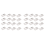 16 Pcs Self Adhesive Wheels 4.5 x 2.8cm(White) 1
