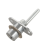 Zinc Alloy Drawer Cupboard Locker Cam Lock with Keys, Silver 5