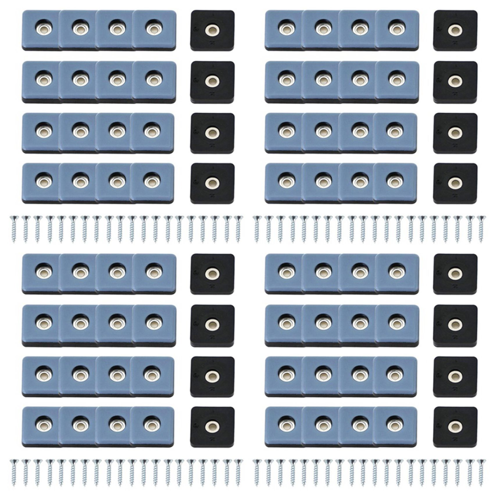 20Pcs For Carpet Ptf Square Furniture Moving Slider 25Mm With Screws 4712751210718