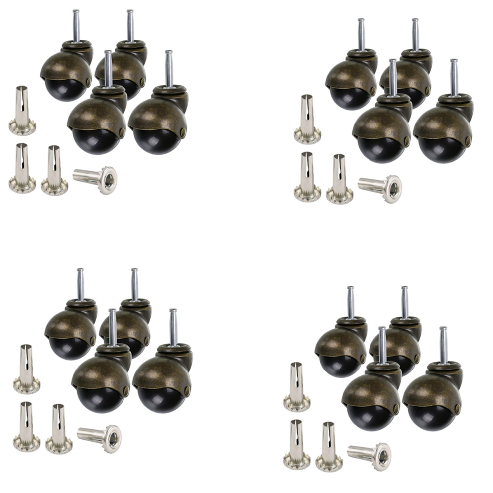 4 Pack 2 Inch Ball Caster With Sockets,For Furniture,Sofa,Chair 4712751209491