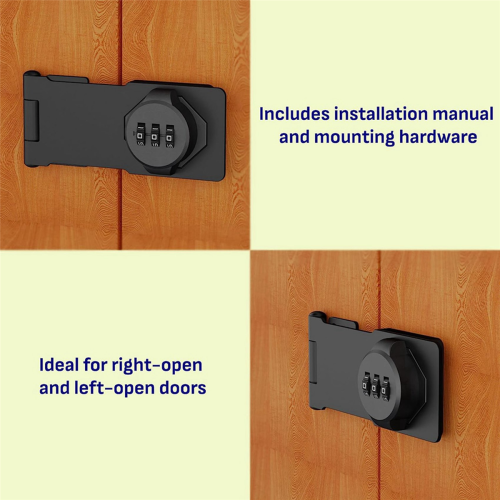 Keyless Combination Lock -3-Digit Combination Lock for Cabinet Doors 2