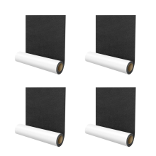 Self-Adhesive Felt Gliders,40 x 150 cm,Self-Adhesive Felt Pads,Black