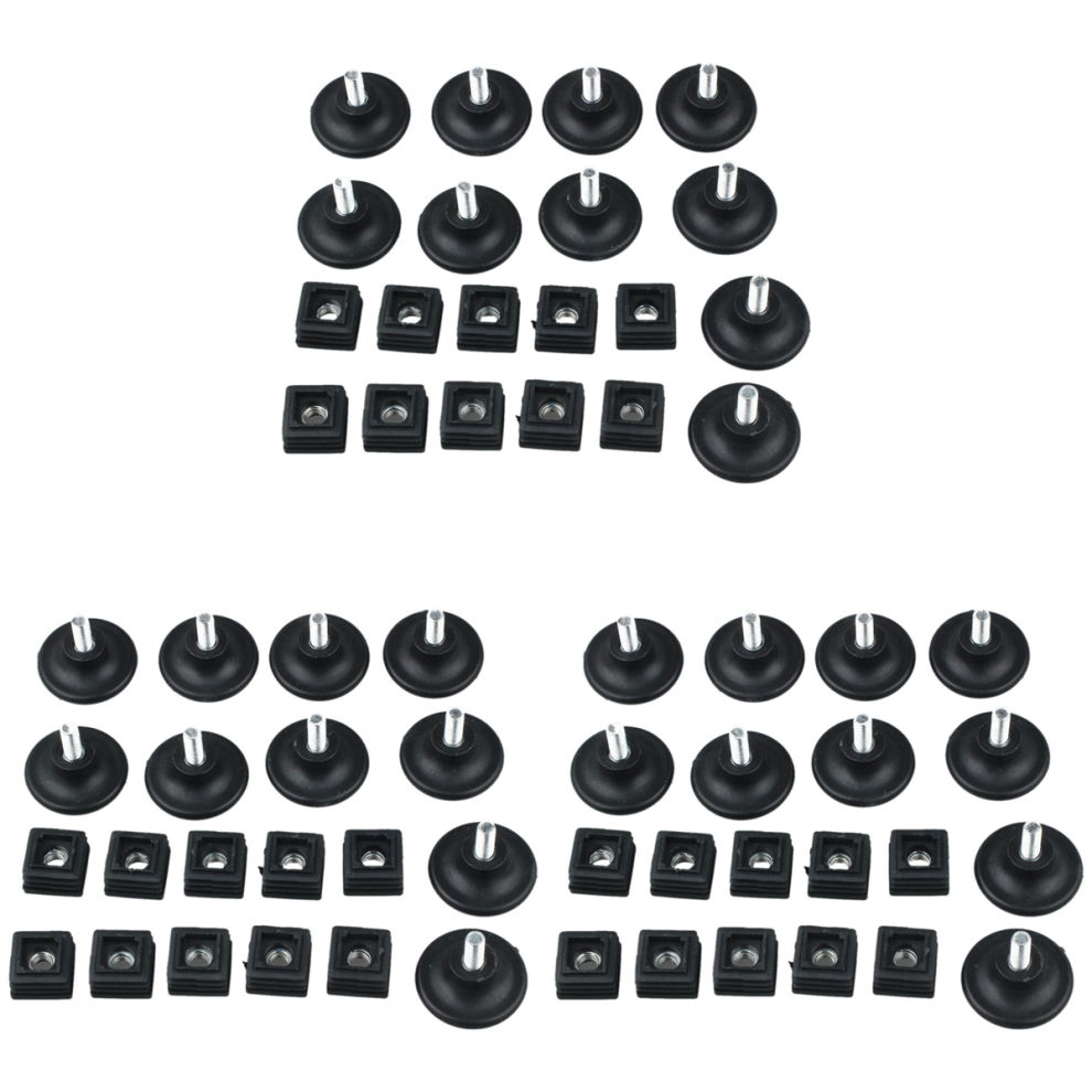 45Mm Base Adjustable Leveling Foot 25Mmx25mm Square Tube Insert Kit 4712751211821