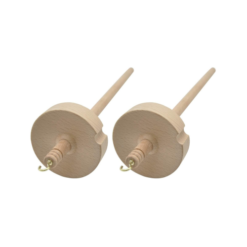 2Pcs Drop Spindle for Hand Carved Wooden Tool for Beginners 1