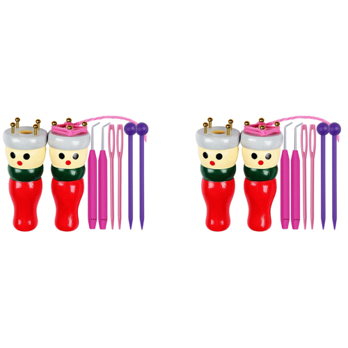 Wooden Knitting Set Spool Knitting Toy for Making Bracelets, Etc