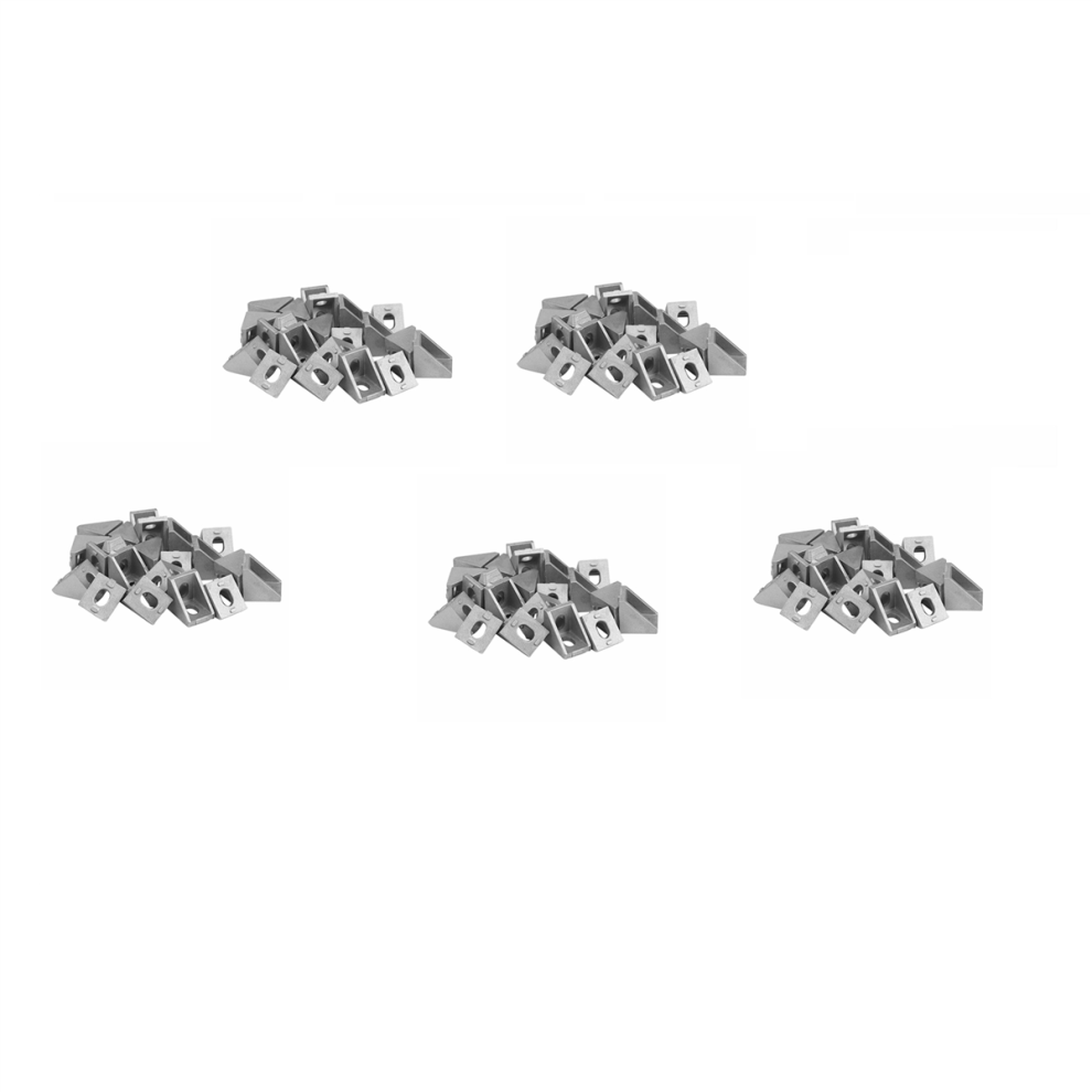 20Pcs 2020 Corner Fitting Angle Aluminum 20 X 20 L Connector Bracket 4712751212873