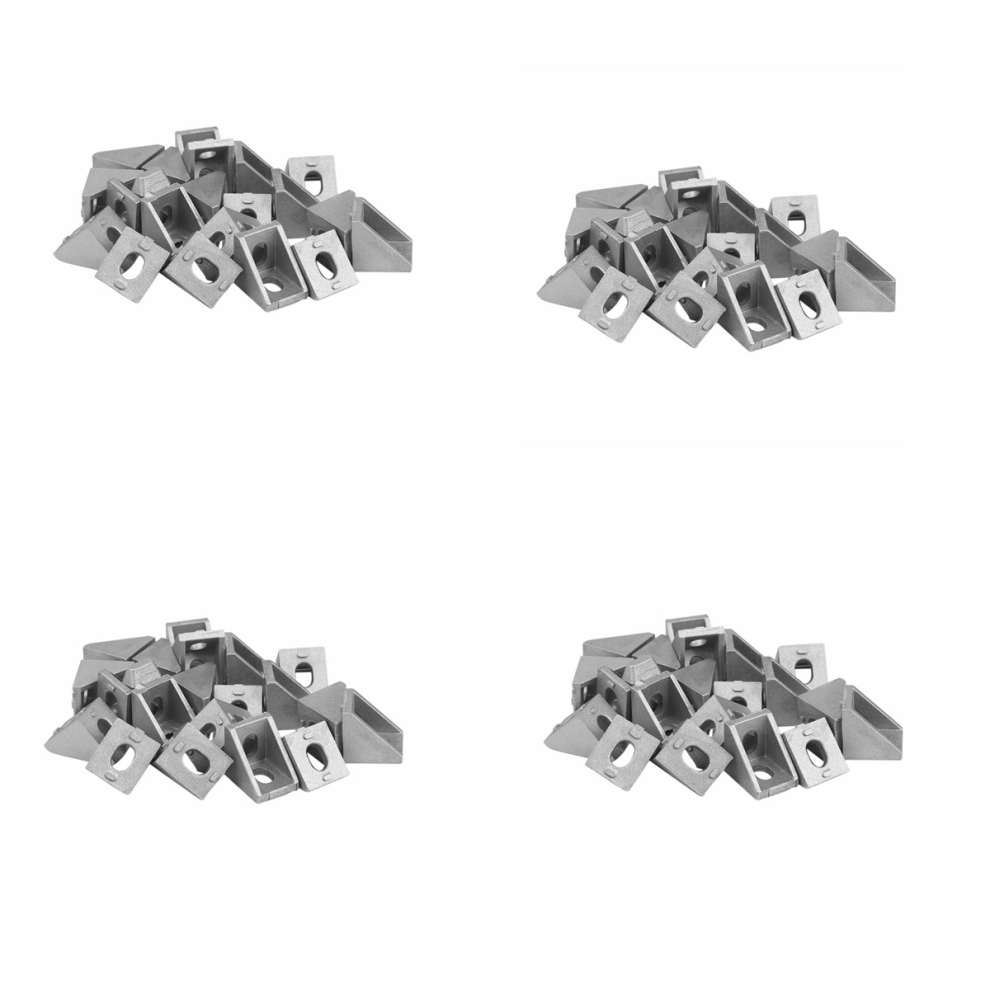 20Pcs 2020 Corner Fitting Angle Aluminum 20 X 20 L Connector Bracket 4712751212897