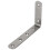 125x75mm L Shape Stainless Steel Shelf Corner Brace Angle Bracket 4