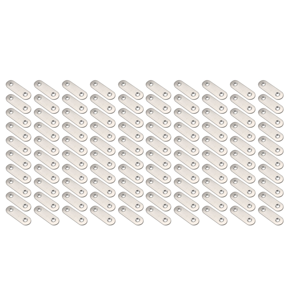 50Mmx16mm Straight Repair Joining Mending Flat Plate Bracket 10Pcs 4712751213436