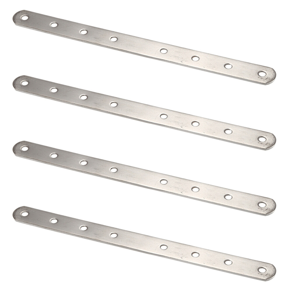 Metal 8 Holes Flat Straight Design Corner Brace Angle Bracket 250Mm 4712751213733