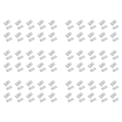 Furniture Cabinet Fastener Corner Braces Angle Brackets White 10pcs