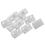 Furniture Cabinet Fastener Corner Braces Angle Brackets White 10pcs 2