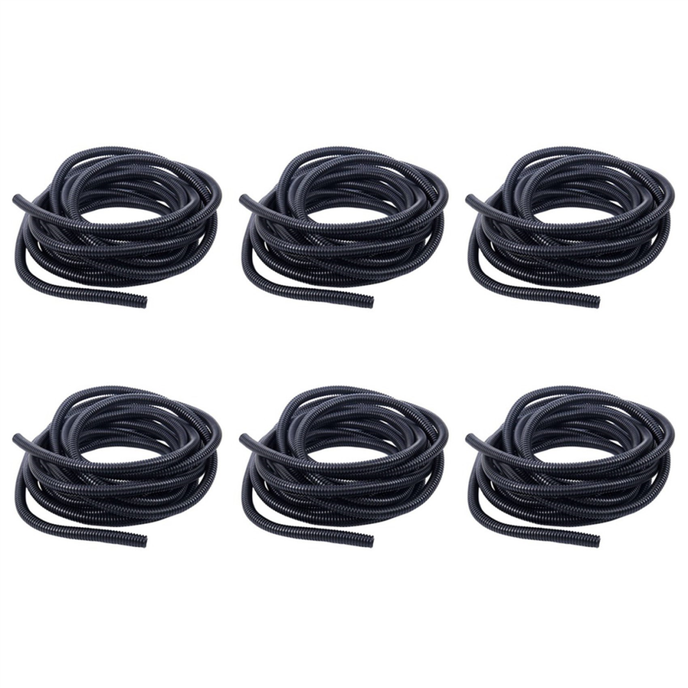 20Ft Split Wire Conduit Polyethylene Tubing Black 10Mm Inner Diameter 4712751214150