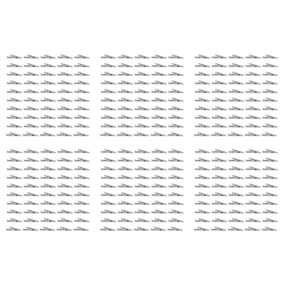50 Pcs Silver Tone Metal Alligator Clip Crocodile Clamps 4712751215249