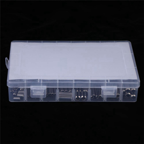 280Pcs Stainless Steel Slotted Spring ,Split Spring with Box 2