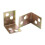Metal Shelf Support 90 Degree 12pcs Brass Tone 2