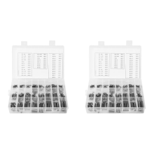 280Pcs Stainless Steel Slotted Spring ,Split Spring with Box