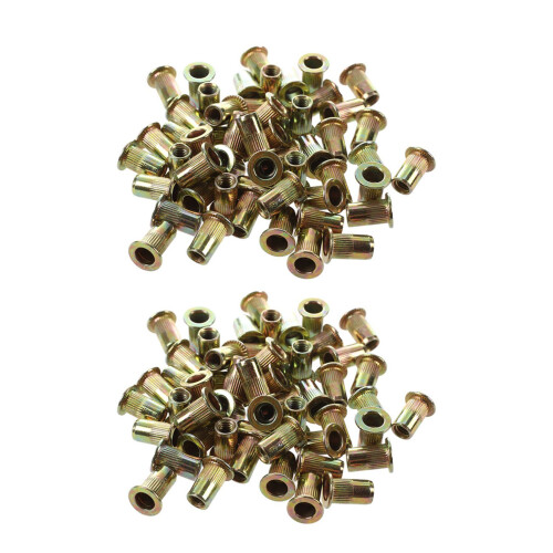 50 PCS cabeza Rivet Nut de Instrumentos Muebles Decoracion ()