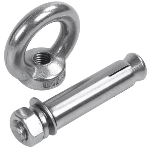 M8x60mm Wall Concrete Brick Expansion Screws Closed Hook Anchor Bolts 2