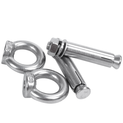 M8x60mm Wall Concrete Brick Expansion Screws Closed Hook Anchor Bolts 1