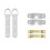 136 Pcs Picture Frame Hanging Hooks for Wall Mount 5