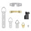 136 Pcs Picture Frame Hanging Hooks for Wall Mount 2