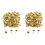 1/2 Inch Mini Paper Fasteners for Handicraft Projects,8 x 14 mm(Gold) 1