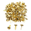 1/2 Inch Mini Paper Fasteners for Handicraft Projects,8 x 14 mm(Gold) 3