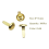1/2 Inch Mini Paper Fasteners for Handicraft Projects,8 x 14 mm(Gold) 6