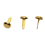 1/2 Inch Mini Paper Fasteners for Handicraft Projects,8 x 14 mm(Gold) 5
