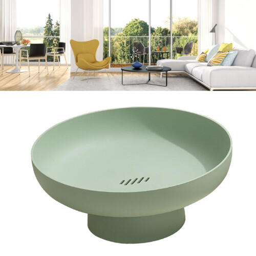 Plato drenante para frutas 26.5 cm verde PP 330 g base 2