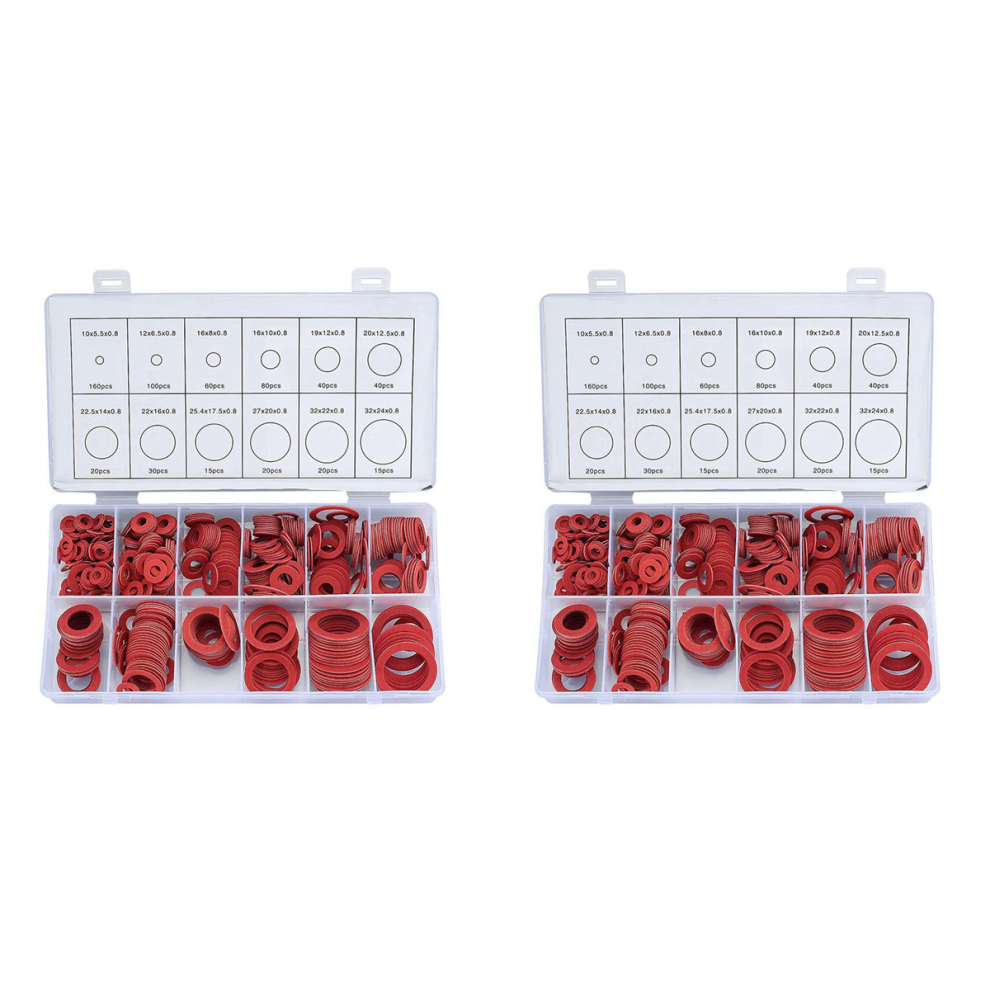 600Pcs Washer Assorted Kit 12 Size Flat Ring Seal Assortment Kit-image-OPC-PJ92XQK-NEW