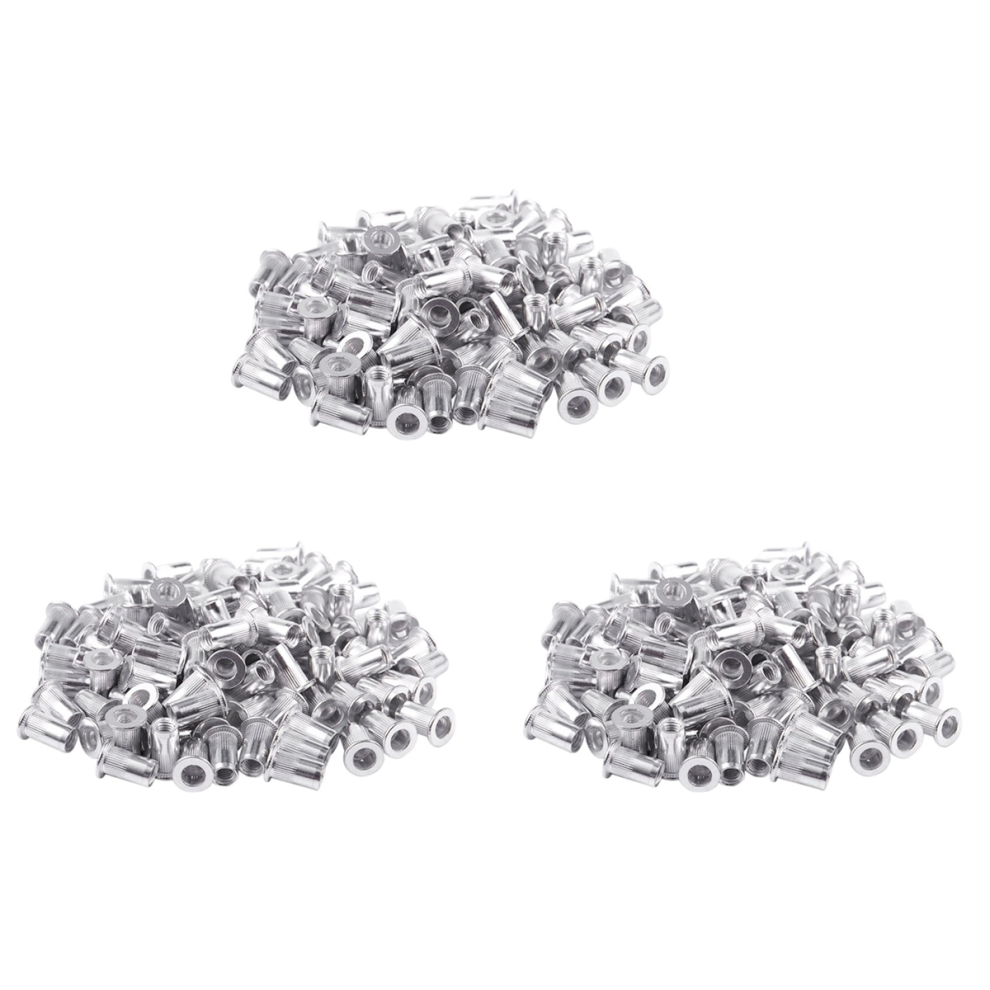 M5 Aluminium Threaded Rivnuts Flat Head Rivet Nuts 100Pcs 4712751217298