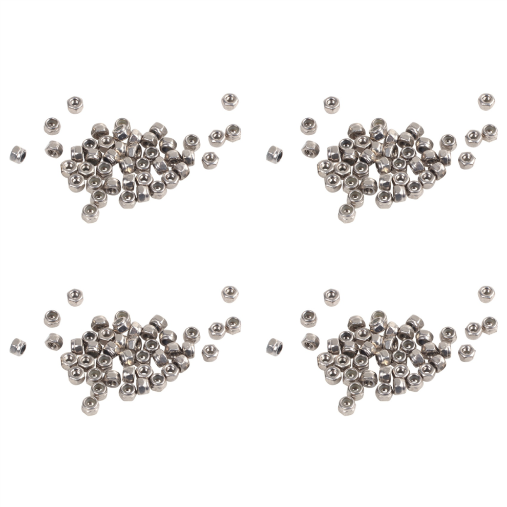 50Pcs M2 Zinc Plated Self-Locking Nylon Insert Hex Lock Nuts 4712751216727